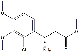 METHYL (3S)-3-AMINO-3-(2-CHLORO-3,4-DIMETHOXYPHENYL)PROPANOATE Struktur