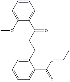 3-(2-CARBOETHOXYPHENYL)-2'-METHOXYPROPIOPHENONE Struktur