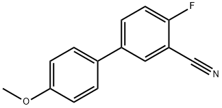 4-FLUORO-4'-METHOXY[1,1'-BIPHENYL]-3-CARBONITRILE Struktur