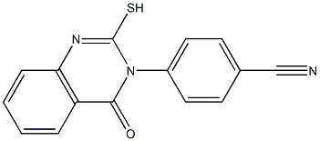 4-(2-MERCAPTO-4-OXOQUINAZOLIN-3(4H)-YL)BENZONITRILE Struktur