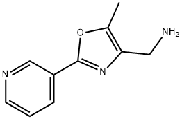 1-(5-METHYL-2-PYRIDIN-3-YL-1,3-OXAZOL-4-YL)METHYLAMINE Struktur