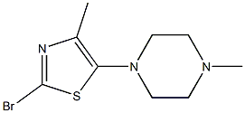 2-BROMO-5-(4-METHYLPIPERAZIN-1-YL)METHYL-THIAZOLE Struktur