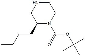 (S)-2-BUTYL-PIPERAZINE-1-CARBOXYLIC ACID TERT-BUTYL ESTER Struktur