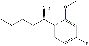 (1R)-1-(4-FLUORO-2-METHOXYPHENYL)PENTYLAMINE Struktur