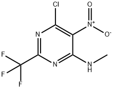 6-CHLORO-N-METHYL-5-NITRO-2-(TRIFLUOROMETHYL)PYRIMIDIN-4-AMINE Struktur