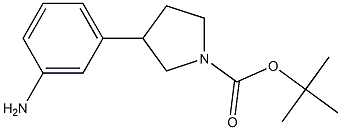 TERT-BUTYL 3-(3-AMINOPHENYL)PYRROLIDINE-1-CARBOXYLATE Struktur