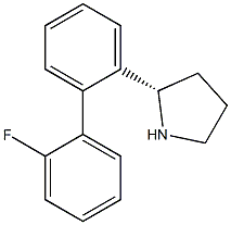 (2S)-2-[2-(2-FLUOROPHENYL)PHENYL]PYRROLIDINE Struktur