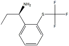 (1R)-1-[2-(TRIFLUOROMETHYLTHIO)PHENYL]PROPYLAMINE Struktur