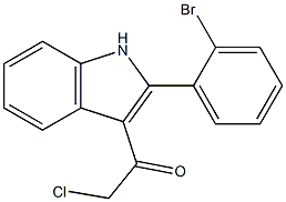 1-[2-(2-BROMOPHENYL)-1H-INDOL-3-YL]-2-CHLOROETHANONE Struktur