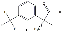 (2R)-2-AMINO-2-[2-FLUORO-3-(TRIFLUOROMETHYL)PHENYL]PROPANOIC ACID Struktur