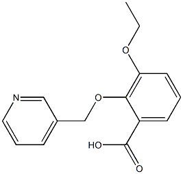 3-ETHOXY-2-(PYRIDIN-3-YLMETHOXY)BENZOIC ACID Struktur