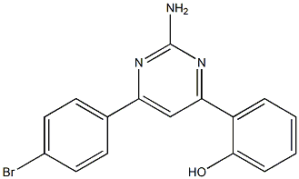 2-(2-AMINO-6-(4-BROMOPHENYL)PYRIMIDIN-4-YL)PHENOL Struktur