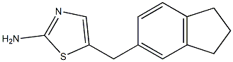 5-(2,3-DIHYDRO-1H-INDEN-5-YLMETHYL)-1,3-THIAZOL-2-AMINE Struktur