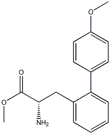 METHYL (2S)-2-AMINO-3-[2-(4-METHOXYPHENYL)PHENYL]PROPANOATE Struktur