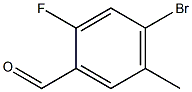 4-BROMO-2-FLUORO-5-METHYLBENZALDEHYDE Struktur