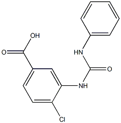 3-[(ANILINOCARBONYL)AMINO]-4-CHLOROBENZOIC ACID Struktur