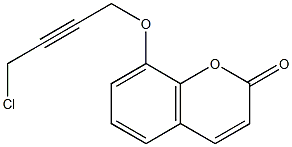 8-(4-CHLORO-BUT-2-YNYLOXY)-CHROMEN-2-ONE Struktur