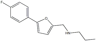 N-((5-(4-FLUOROPHENYL)-2-FURYL)METHYL)PROPAN-1-AMINE Struktur