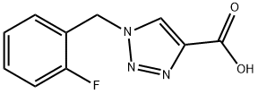 1-(2-FLUORO-BENZYL)-1H-[1,2,3]TRIAZOLE-4-CARBOXYLIC ACID Struktur