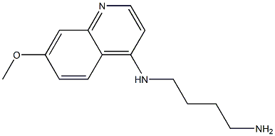 4-(4-AMINOBUT-1-YL)AMINO-7-METHOXYQUINOLINE Struktur