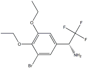 (1R)-1-(3-BROMO-4,5-DIETHOXYPHENYL)-2,2,2-TRIFLUOROETHYLAMINE Struktur