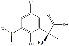 (2S)-2-AMINO-2-(5-BROMO-2-HYDROXY-3-NITROPHENYL)PROPANOIC ACID Struktur