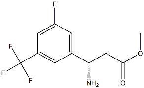 METHYL (3S)-3-AMINO-3-[5-FLUORO-3-(TRIFLUOROMETHYL)PHENYL]PROPANOATE Struktur