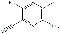 6-AMINO-3-BROMO-5-METHYLPYRIDINE-2-CARBONITRILE Struktur