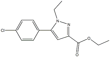 ETHYL 5-(4-CHLOROPHENYL)-1-ETHYL-1H-PYRAZOLE-3-CARBOXYLATE Struktur