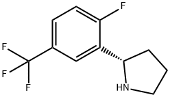 (2S)-2-[2-FLUORO-5-(TRIFLUOROMETHYL)PHENYL]PYRROLIDINE Struktur