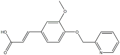 (2E)-3-[3-METHOXY-4-(PYRIDIN-2-YLMETHOXY)PHENYL]ACRYLIC ACID Struktur