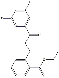 3-(2-CARBOETHOXYPHENYL)-3',5'-DIFLUOROPROPIOPHENONE Struktur