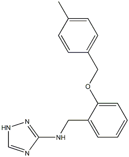 N-(2-((4-METHYLBENZYL)OXY)BENZYL)-1H-1,2,4-TRIAZOL-3-AMINE Struktur