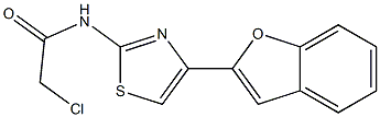 N-[4-(1-BENZOFURAN-2-YL)-1,3-THIAZOL-2-YL]-2-CHLOROACETAMIDE Struktur