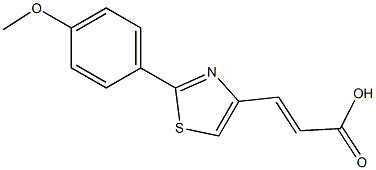 (2E)-3-[2-(4-METHOXYPHENYL)-1,3-THIAZOL-4-YL]ACRYLIC ACID Struktur