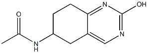 6-ACETYLAMINO-5,6,7,8-TETRAHYDRO-2-HYDROXYQUINAZOLINE Struktur