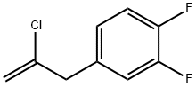 2-CHLORO-3-(3,4-DIFLUOROPHENYL)-1-PROPENE Struktur