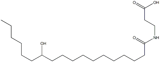 N-(12-HYDROXYSTEAROYL)-BETA-ALANINE Struktur