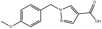 1-(4-METHOXY-BENZYL)-1H-PYRAZOLE-4-CARBOXYLIC ACID Struktur