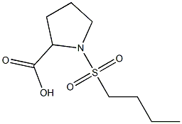 1-(BUTYLSULFONYL)PYRROLIDINE-2-CARBOXYLIC ACID Struktur