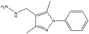 (3,5-DIMETHYL-1-PHENYL-1H-PYRAZOL-4-YLMETHYL)-HYDRAZINE Struktur