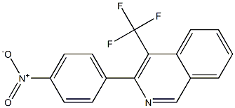 3-(4-NITROPHENYL)-4-TRIFLUOROMETHYLISOQUINOLINE Struktur