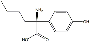 (2S)-2-AMINO-2-(4-HYDROXYPHENYL)HEXANOIC ACID Struktur