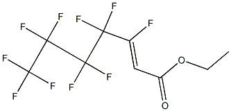 3,4,4,5,5,6,6,7,7,7-DECAFLUORO-HEPT-2-ENOIC ACID ETHYL ESTER Struktur