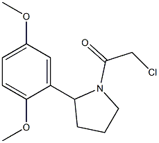 1-(CHLOROACETYL)-2-(2,5-DIMETHOXYPHENYL)PYRROLIDINE Struktur