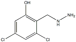 2,4-DICHLORO-6-HYDROXY-BENZYL-HYDRAZINE Struktur