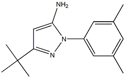 3-TERT-BUTYL-1-(3,5-DIMETHYLPHENYL)-1H-PYRAZOL-5-AMINE Struktur