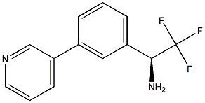 (1S)-2,2,2-TRIFLUORO-1-(3-(3-PYRIDYL)PHENYL)ETHYLAMINE Struktur