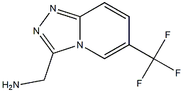 1-[6-(TRIFLUOROMETHYL)[1,2,4]TRIAZOLO[4,3-A]PYRIDIN-3-YL]METHANAMINE Struktur