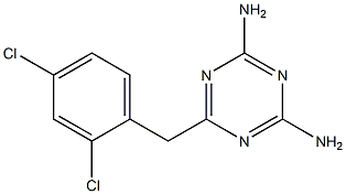 6-(2,4-DICHLOROBENZYL)-1,3,5-TRIAZINE-2,4-DIAMINE Struktur